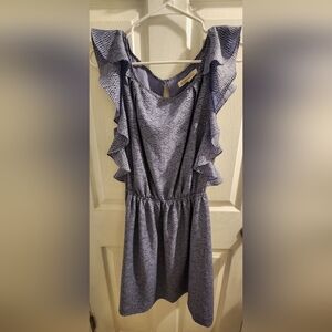 BCBGeneration Lavender Royal Blue Zigzag Dress